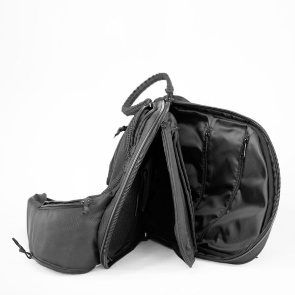 Тактическая сумка кобура для скрытого ношения оружия 9TACTICAL SLING MQB CARBONE