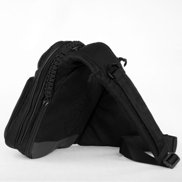 Мужская сумка через плечо 9Tactical Sling SQB Black Carbon КОРДУРА. РАСПРОДАЖА!!!