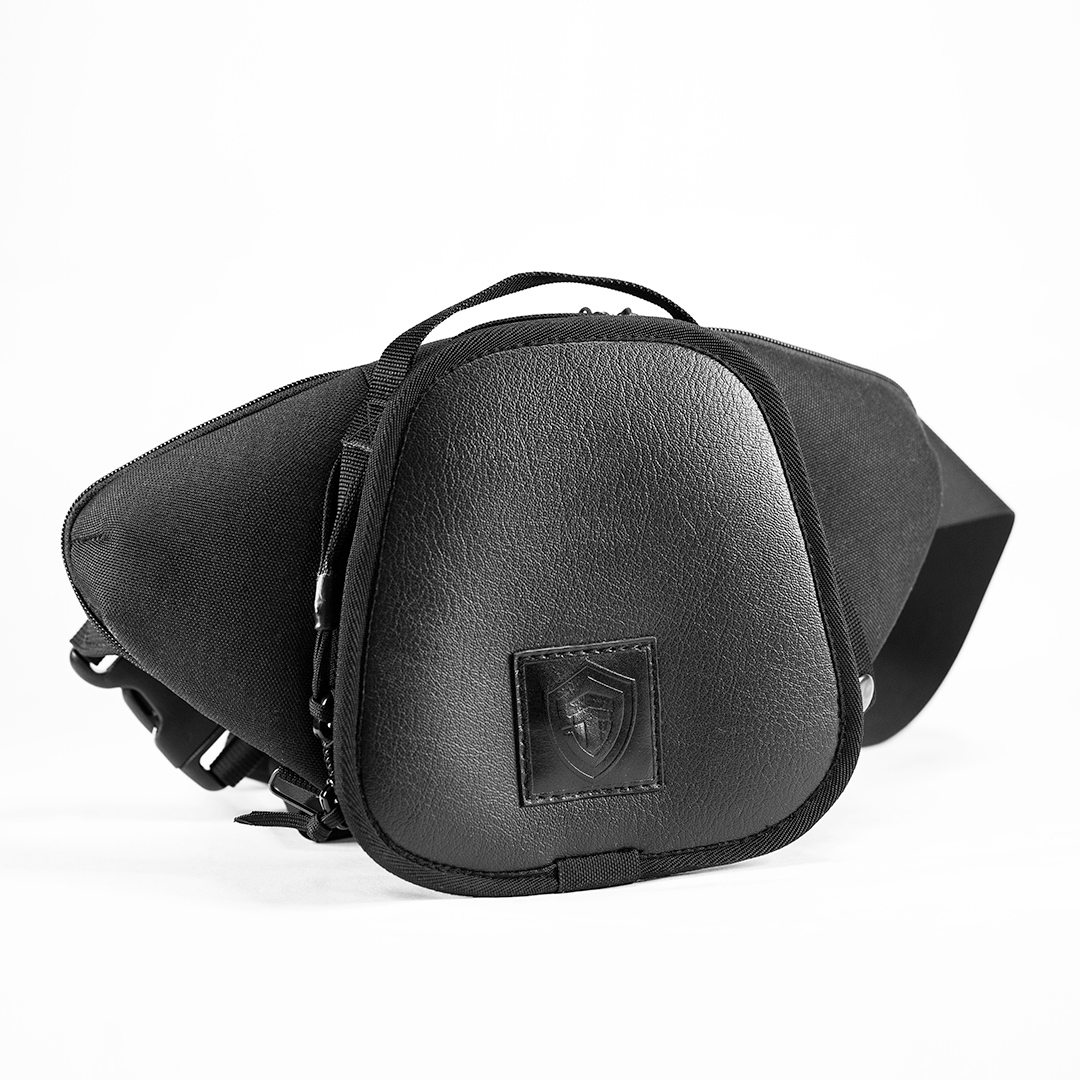 Поясная сумка для пистолета Casual Bag S MINI ECO Leather. Чёрная