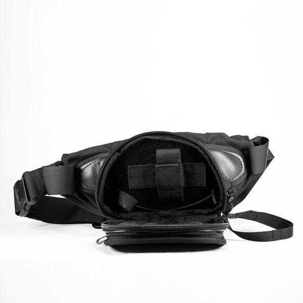 Поясная сумка для пистолета Casual Bag S ECO Leather. Черная.