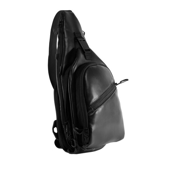 Тактическая слинг сумка для города 9TACTICAL Piligrim S 2018 EL Black. Чёрная.