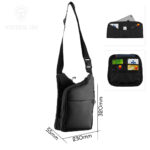 9Tactical City Bag M Kit. Чёрная мужская сумка для пистолета и EDC.